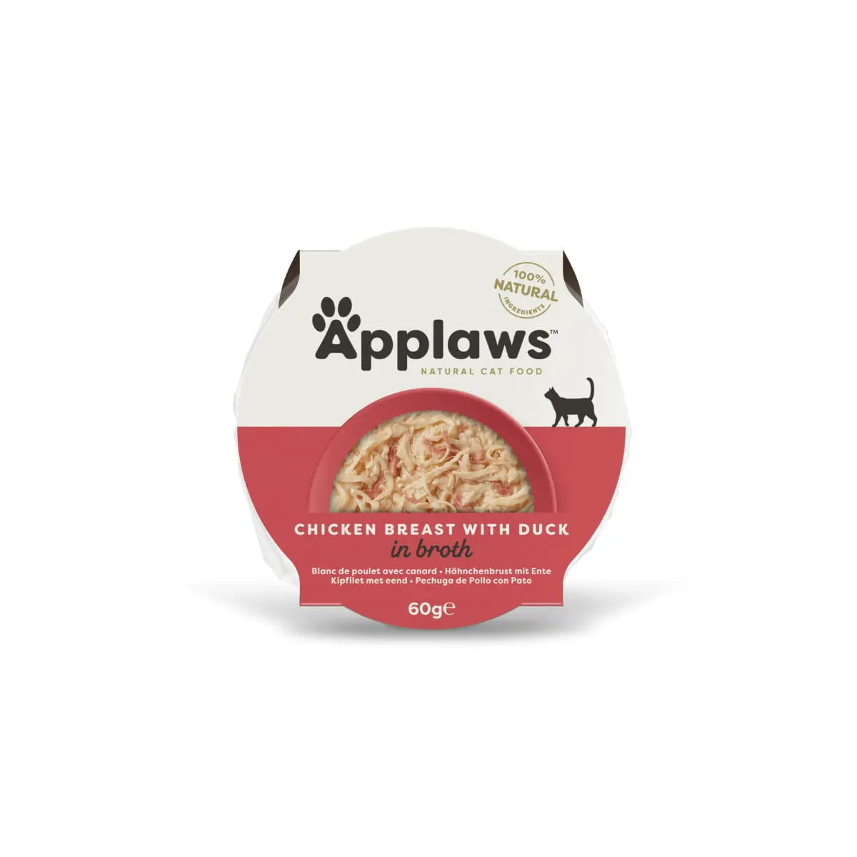 APPLAWS, Pui si Rata, bol hrana umeda pisici, (in supa), 60g APPLAWS, Pui si Rata, bol hrana umeda pisici, (in supa), bax, 60g x10buc - Image 2