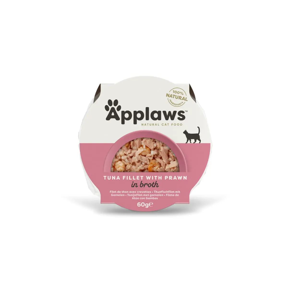 APPLAWS File, Ton si Creveti, bol hrana umeda pisici, (in supa), 60g APPLAWS File, Ton si Creveti, bol hrana umeda pisici, (in supa), bax, 60g x10buc - Image 2