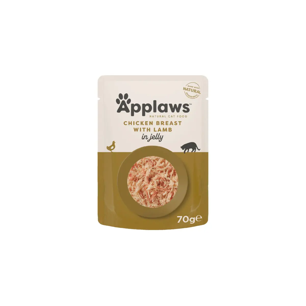 APPLAWS Piept, Pui si Miel, plic hrana umeda pisici, (in aspic), 70g APPLAWS Piept, Pui si Miel, plic hrana umeda pisici, (in aspic), bax, 70g x 16buc