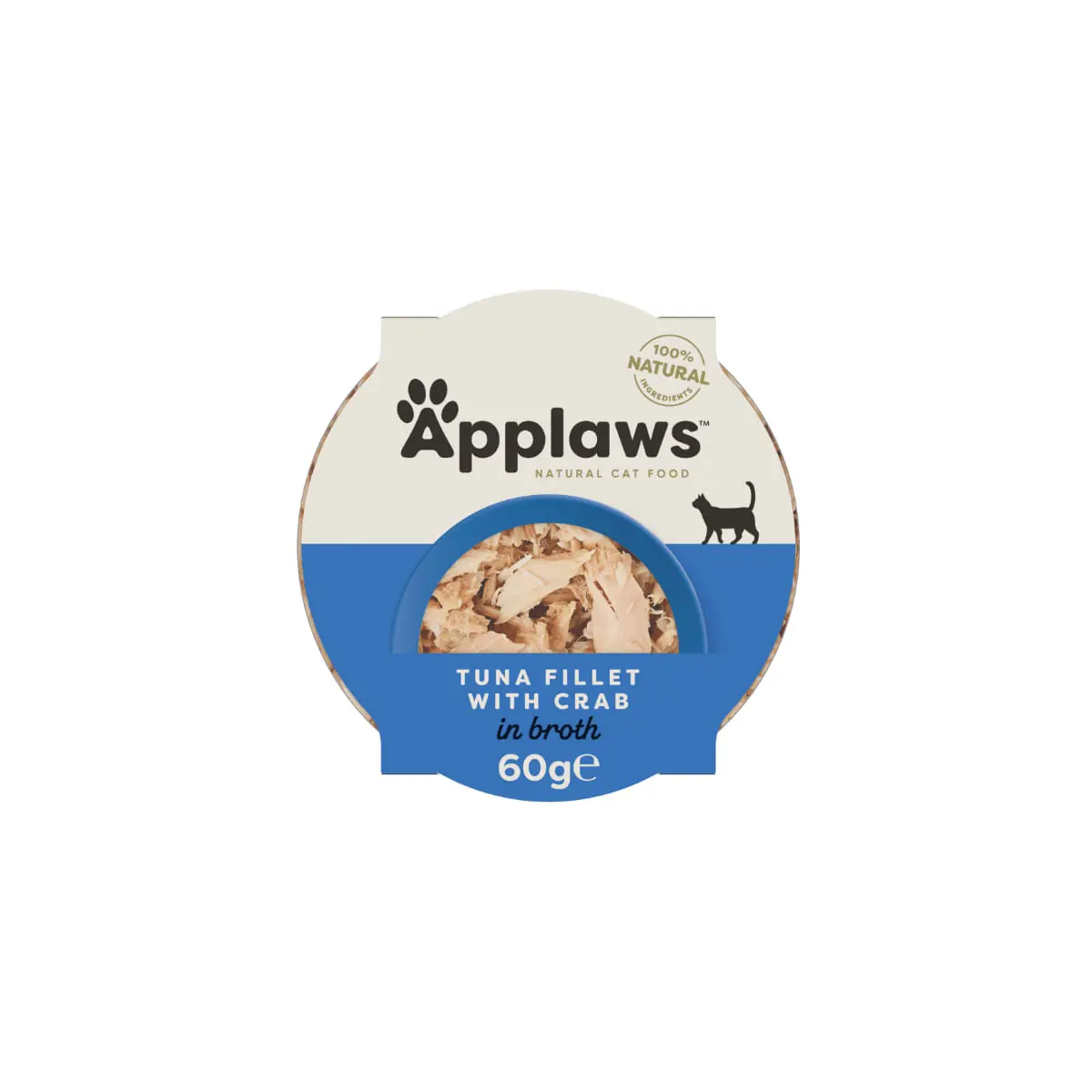 APPLAWS File, Ton si Crab, bol hrana umeda pisici, (in supa), 60g APPLAWS File, Ton si Crab, bol hrana umeda pisici, (in supa), bax, 60g x10buc - Image 2
