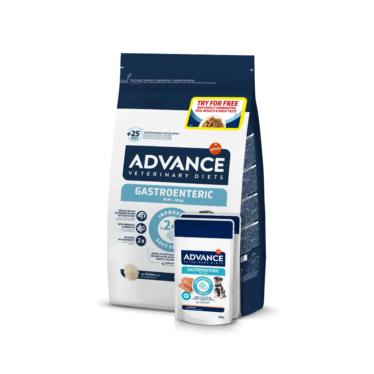 ADVANCE VETERINARY DIETS Gastroenteric Mini, XS-S, Pasare, dieta veterinara, hrana uscata caini junior & adult, sistem digestiv ADVANCE VETERINARY DIETS Gastroenteric Mini, XS-S, dieta veterinara, hrana uscata caini junior & adult, sistem digestiv, 1.5kg