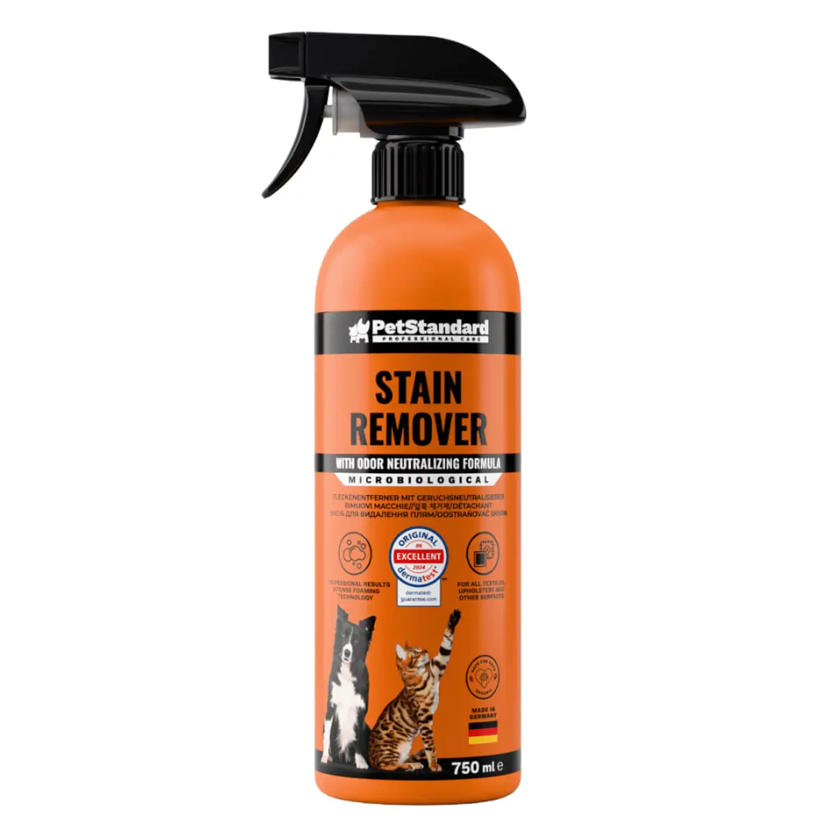 SHAW PetStandard solutie profesionala enzimatica pentru eliminarea petelor cu neutralizare mirosuri caini si pisici, 750ml - Image 3
