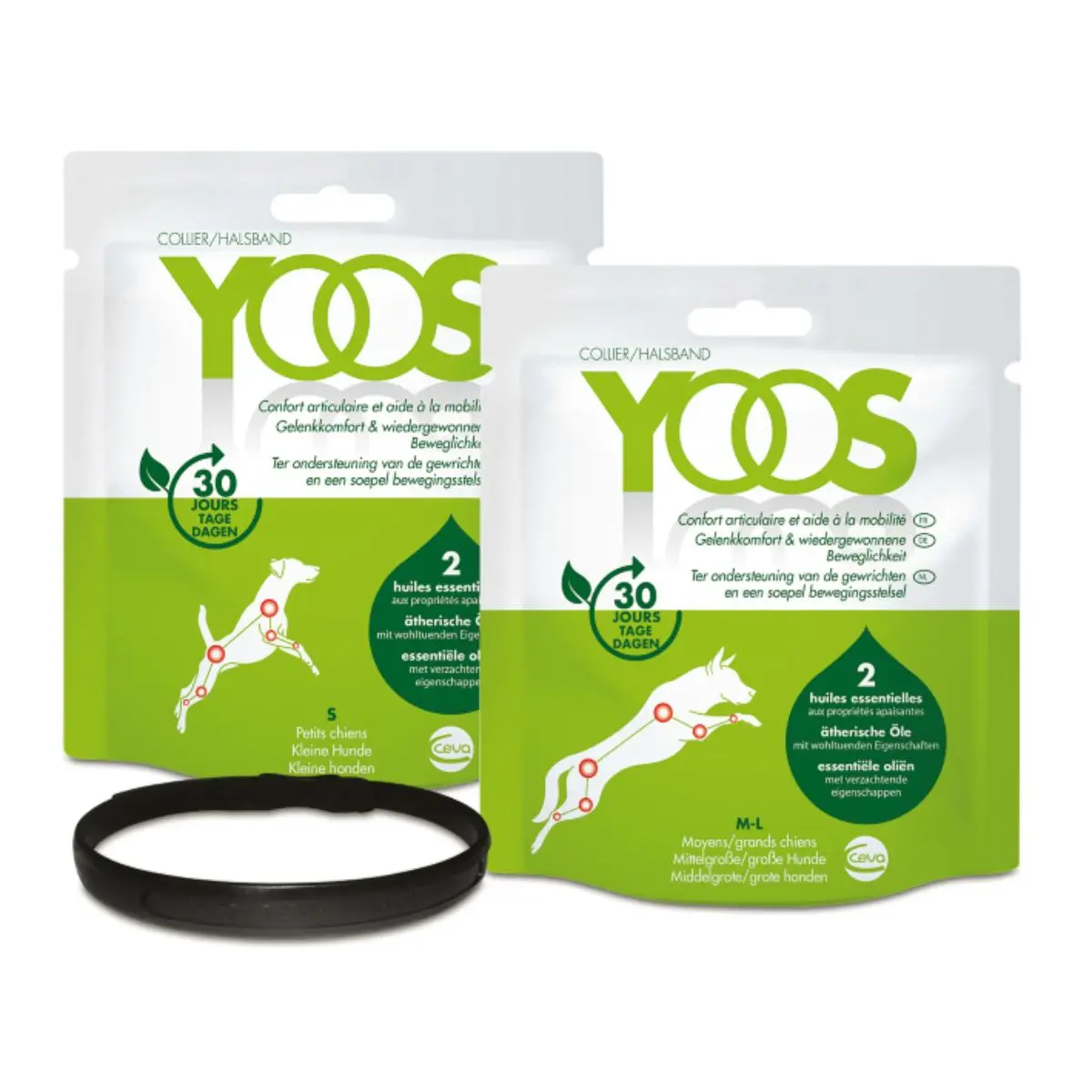 YOOS Zgarda pentru disconfort articular, supliment sistem articular caini, zgarda YOOS Zgarda pentru disconfort articular, M-XL, supliment sistem articular caini, 1buc zgarda - Image 5