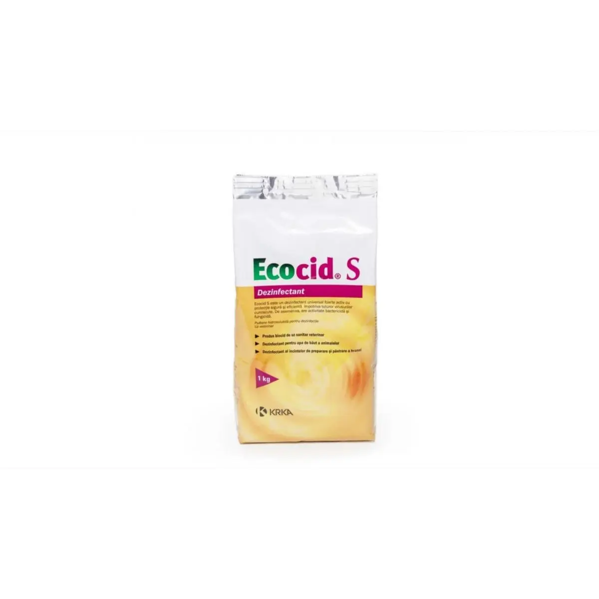 ECOCID S, dezinfectant universal, antiviral, antibacterian si antifungic, pulbere, 1kg
