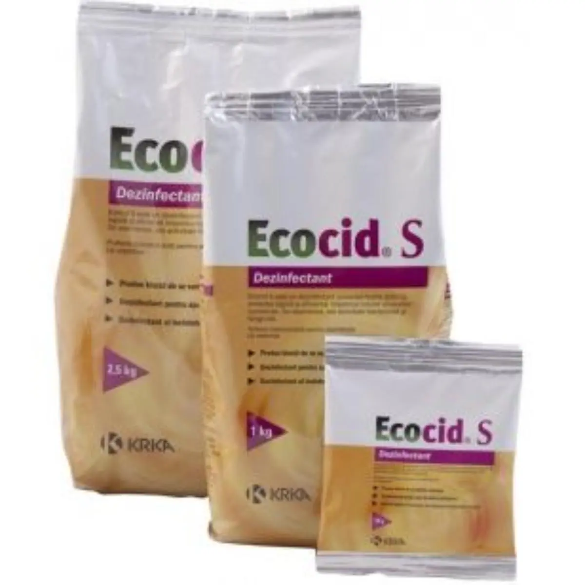 ECOCID S, dezinfectant universal, antiviral, antibacterian si antifungic, pulbere, 50g