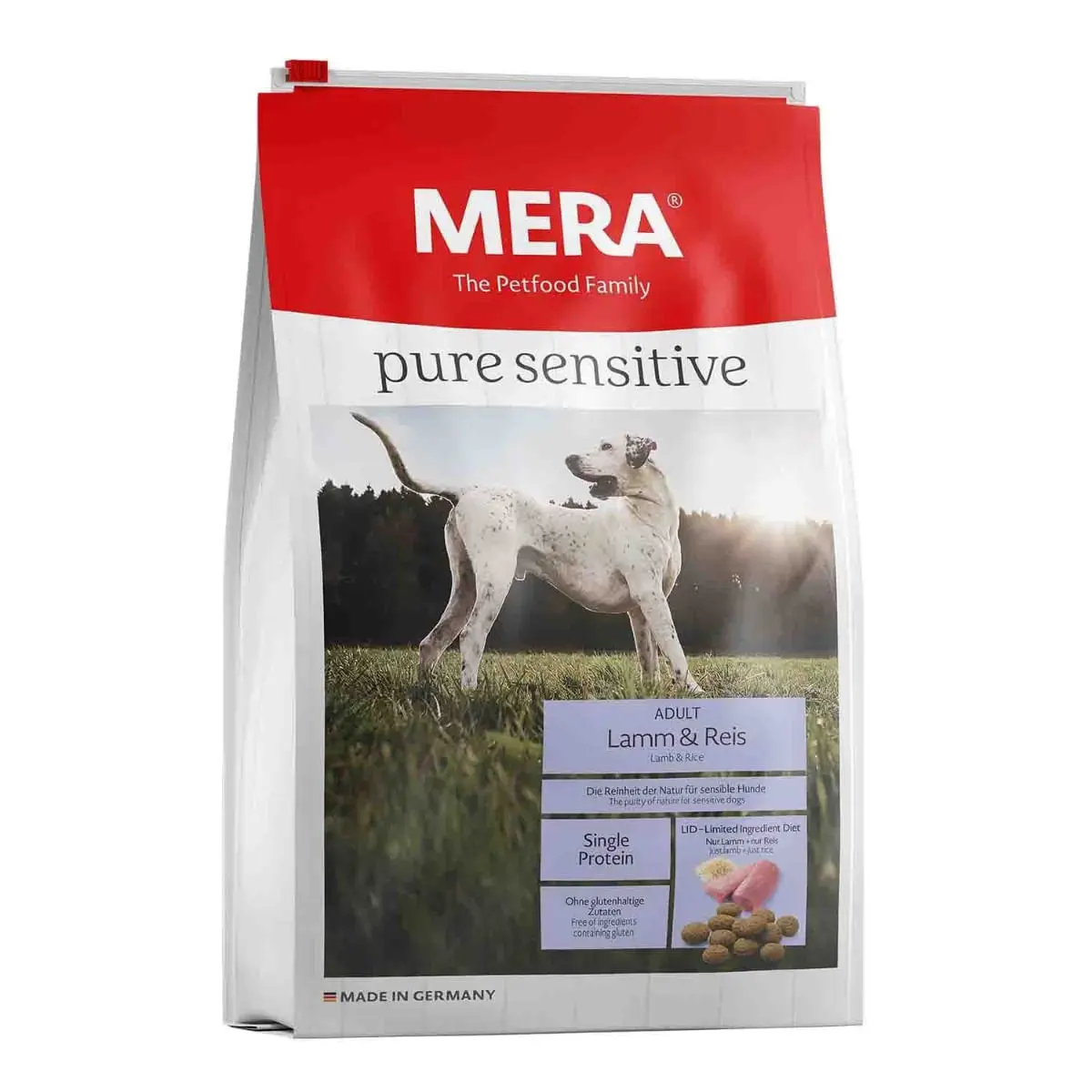 MERA Pure Sensitive, XS-XL, Miel si Orez, hrana uscata caini, 4kg