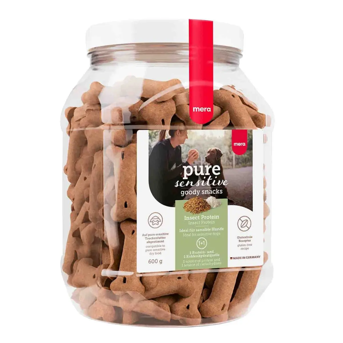 MERA Goody Snacks XS-XL, Insecte si Orez, recompense caini, 600g - Image 2