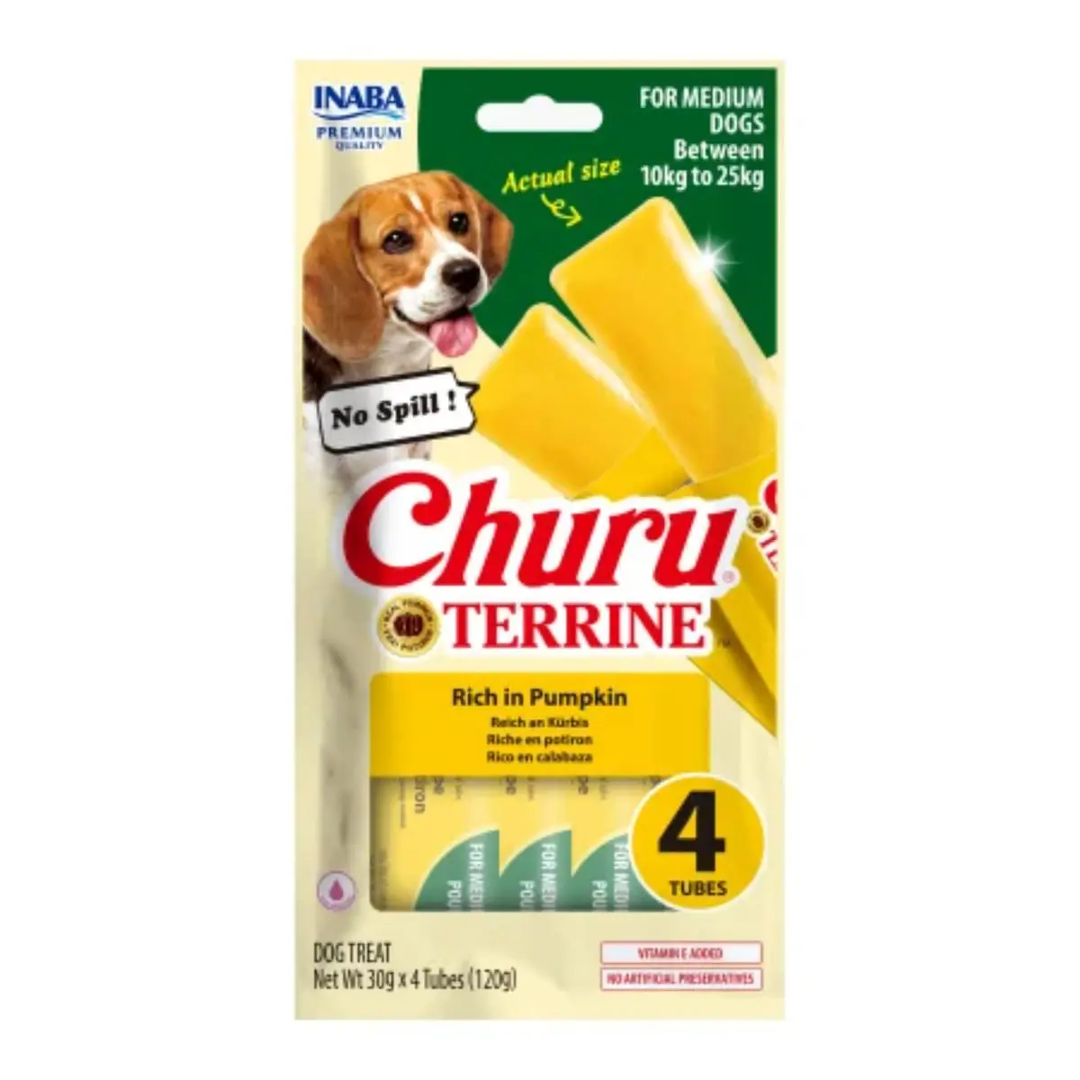 INABA Churu Terrine Medium, M, dovleac, punguta recompense caini, 60g - Image 2