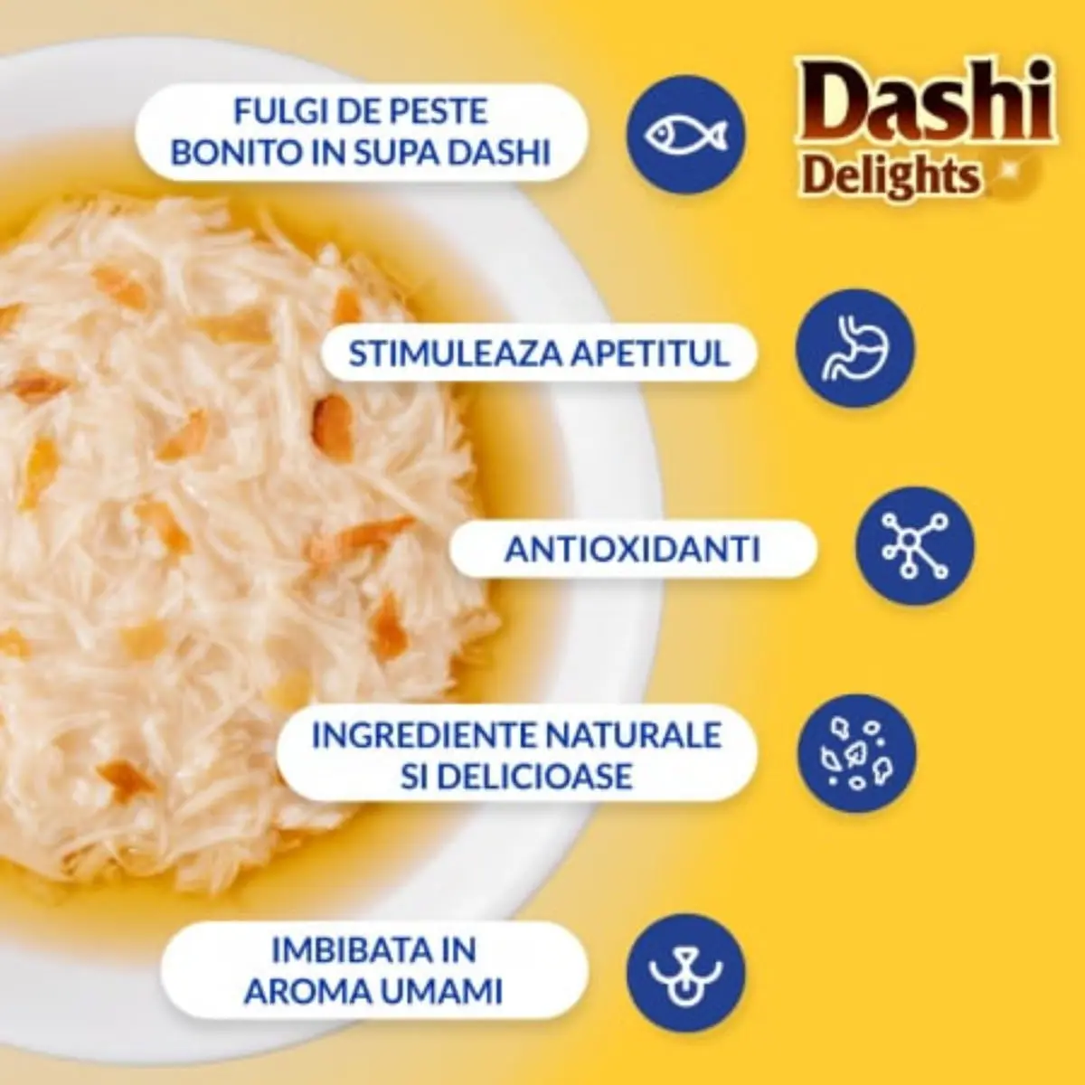 INABA Ciao Dashi Delights, Ton si Somon, bol hrana umeda fara cereale pisici, (in sos), 70g - Image 4