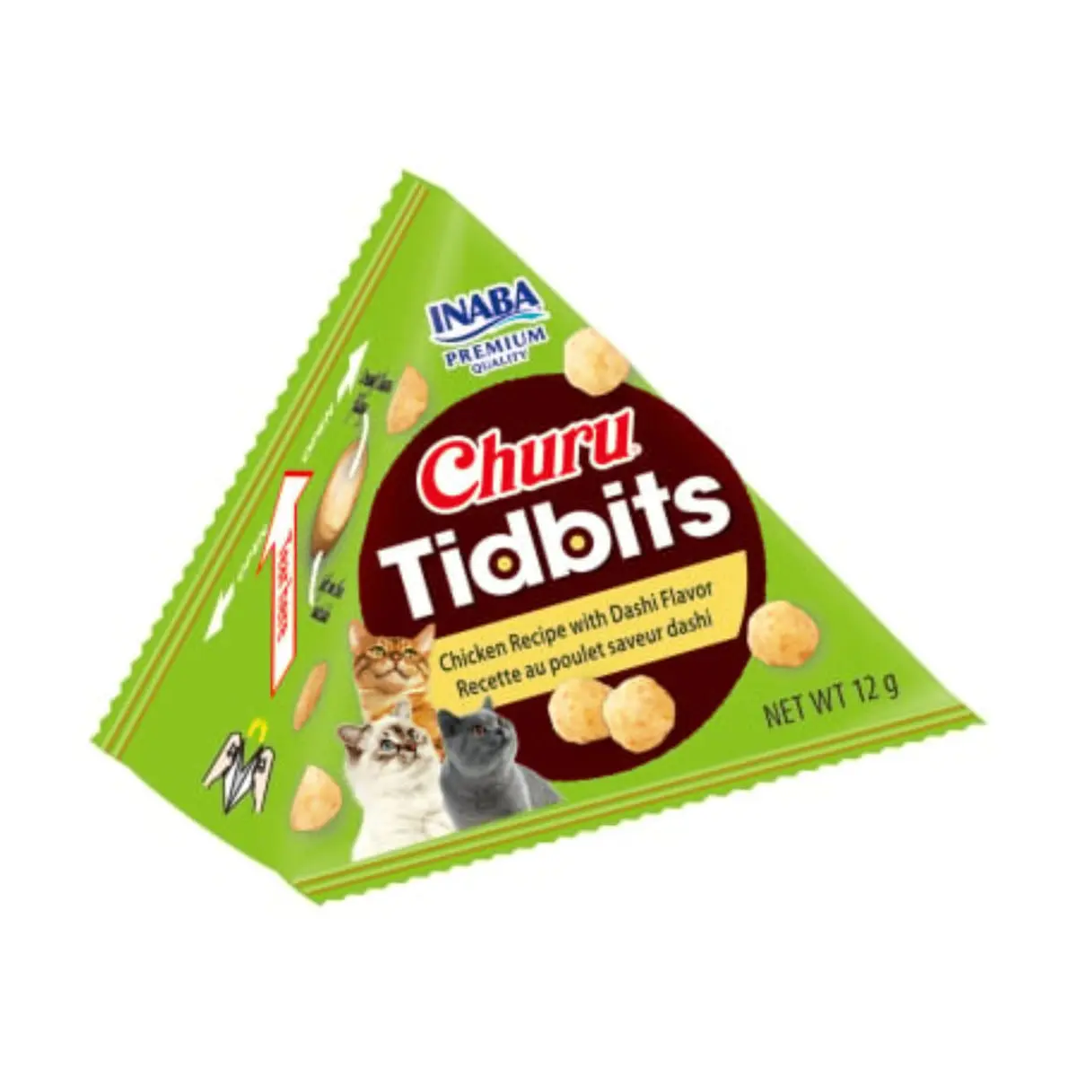 INABA Churu Tidbits Dashi Flavour, Pui, punguta recompense fara cereale pisici, 36g - Image 4