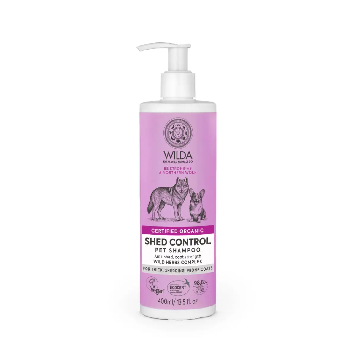 WILDA Shed Control, sampon caini, anti-naparlire, flacon, 400ml