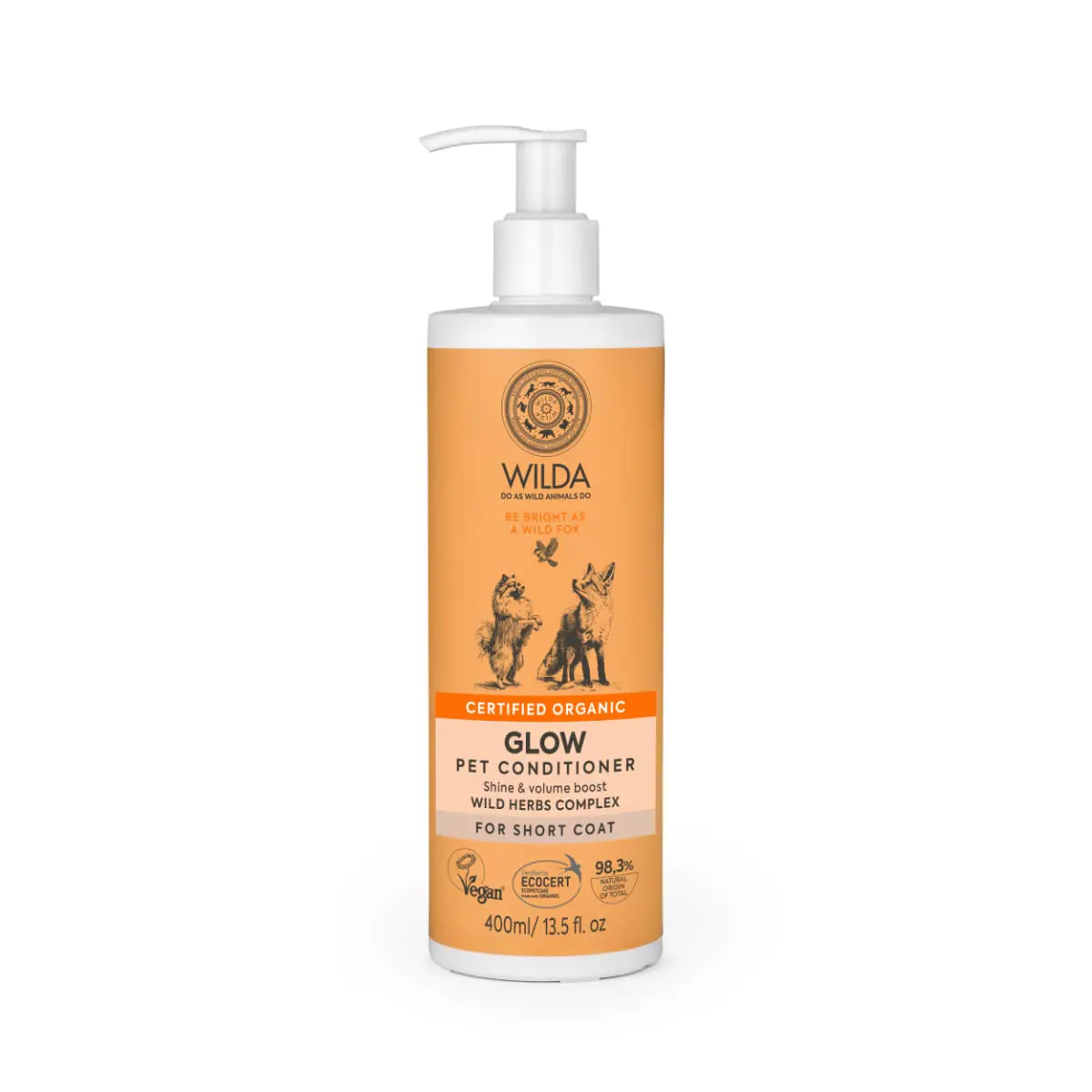 WILDA Glow, balsam caini si pisici, flacon, 400ml