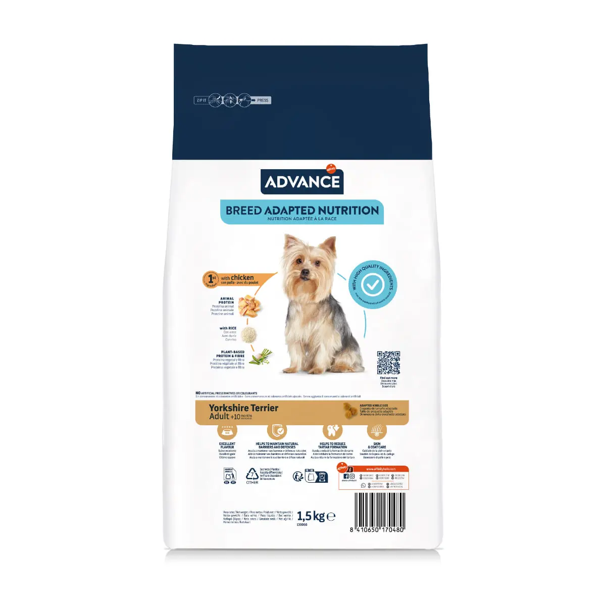 ADVANCE Yorkshire Terrier, XS-S, Pui, hrana uscata caini, 1.5kg - Image 4