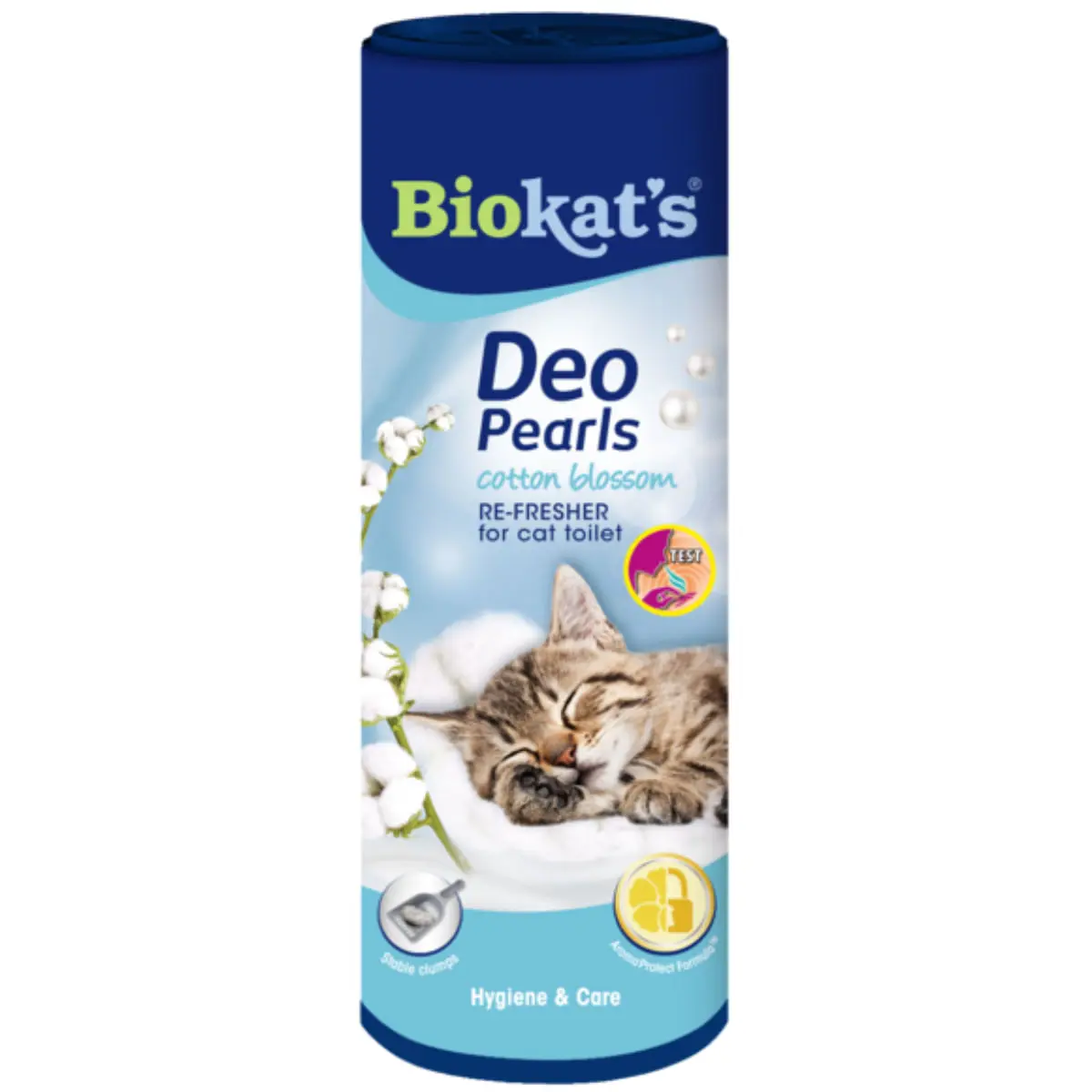 BIOKAT'S Deo Pearls Cotton Blossom, odorizant litiera pisici, Flori de Bumbac, 700g - Image 2