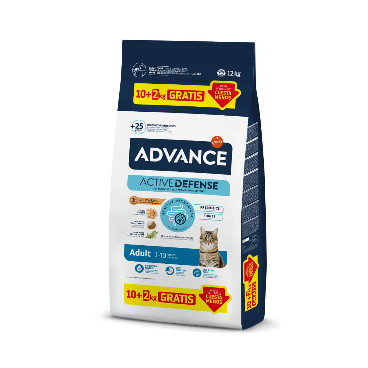 ADVANCE Adult, Pui, hrana uscata pisici, GRATUIT, 10kg+2kg - Image 2