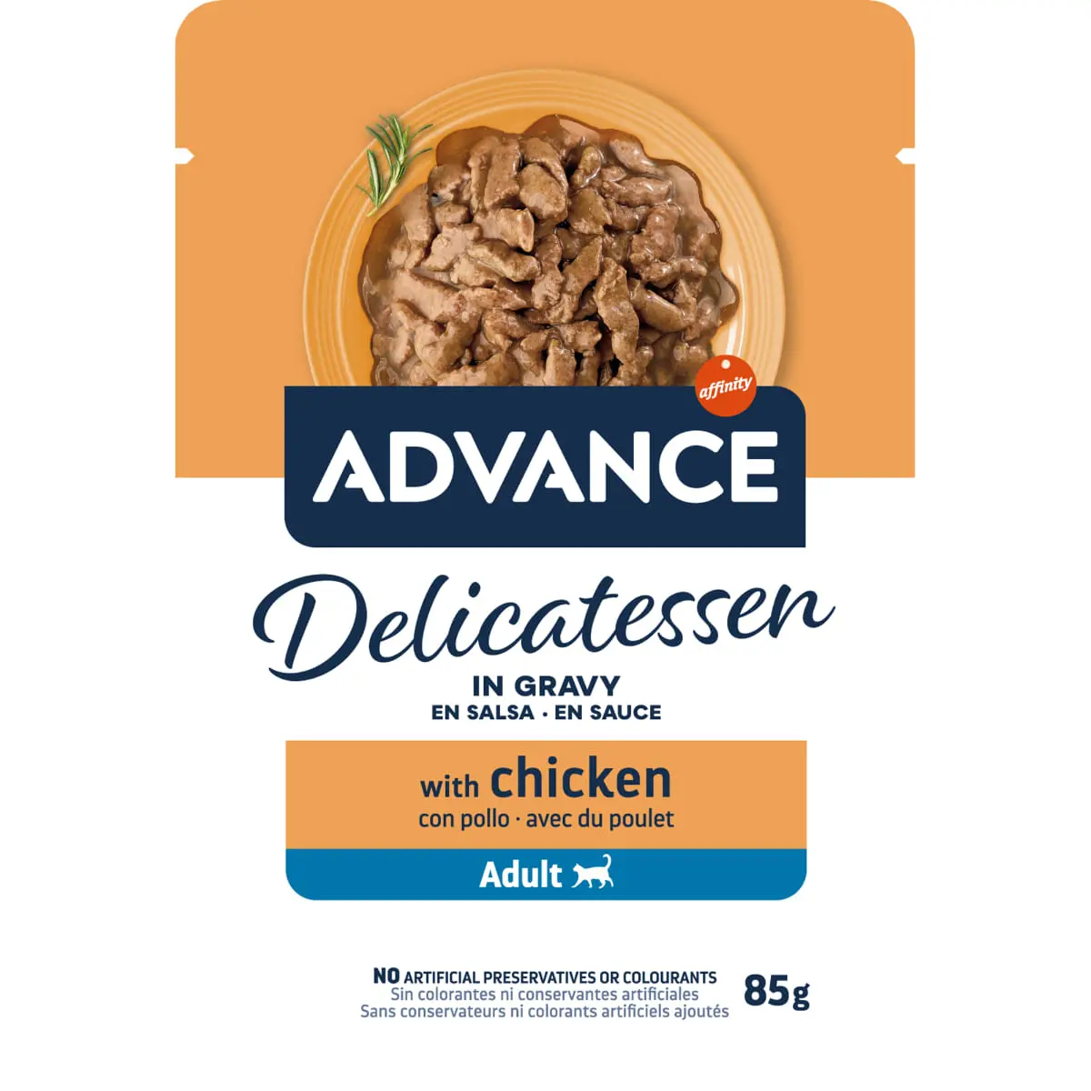ADVANCE Delicatessen, Pui, plic hrana umeda pisici, (in sos), 85g - Image 3