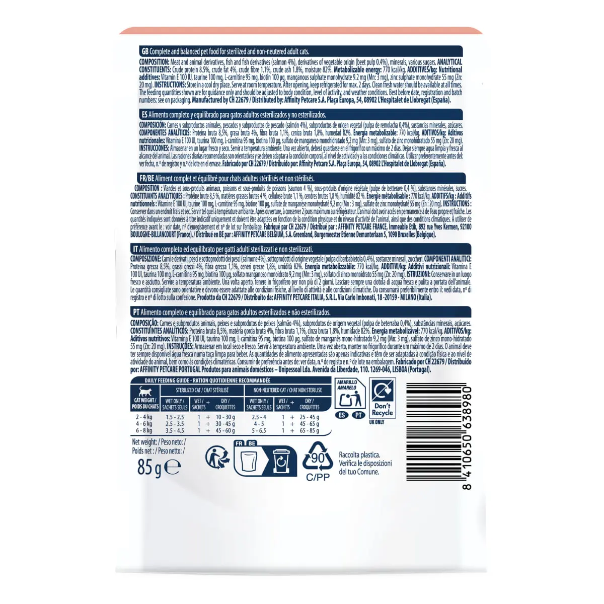 ADVANCE Delicatessen, Somon, plic hrana umeda pisici, (in sos), 85g - Image 4