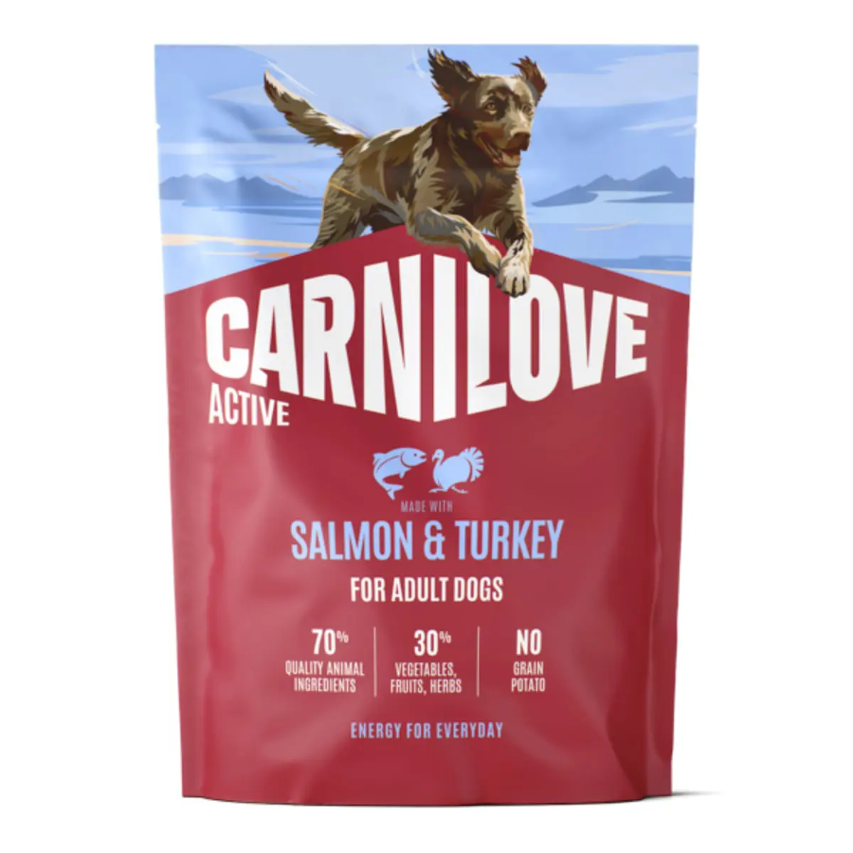 CARNILOVE Active, XS-XL, Somon si Curcan, hrana uscata fara cereale caini, 4kg