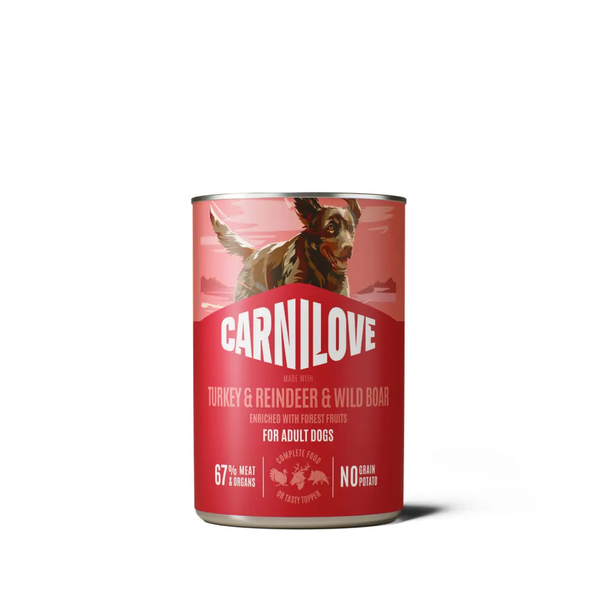CARNILOVE, XS-XL, Curcan si Ren, conserva hrana umeda fara cereale caini, (pate), bax, 400g x 6buc - Image 2