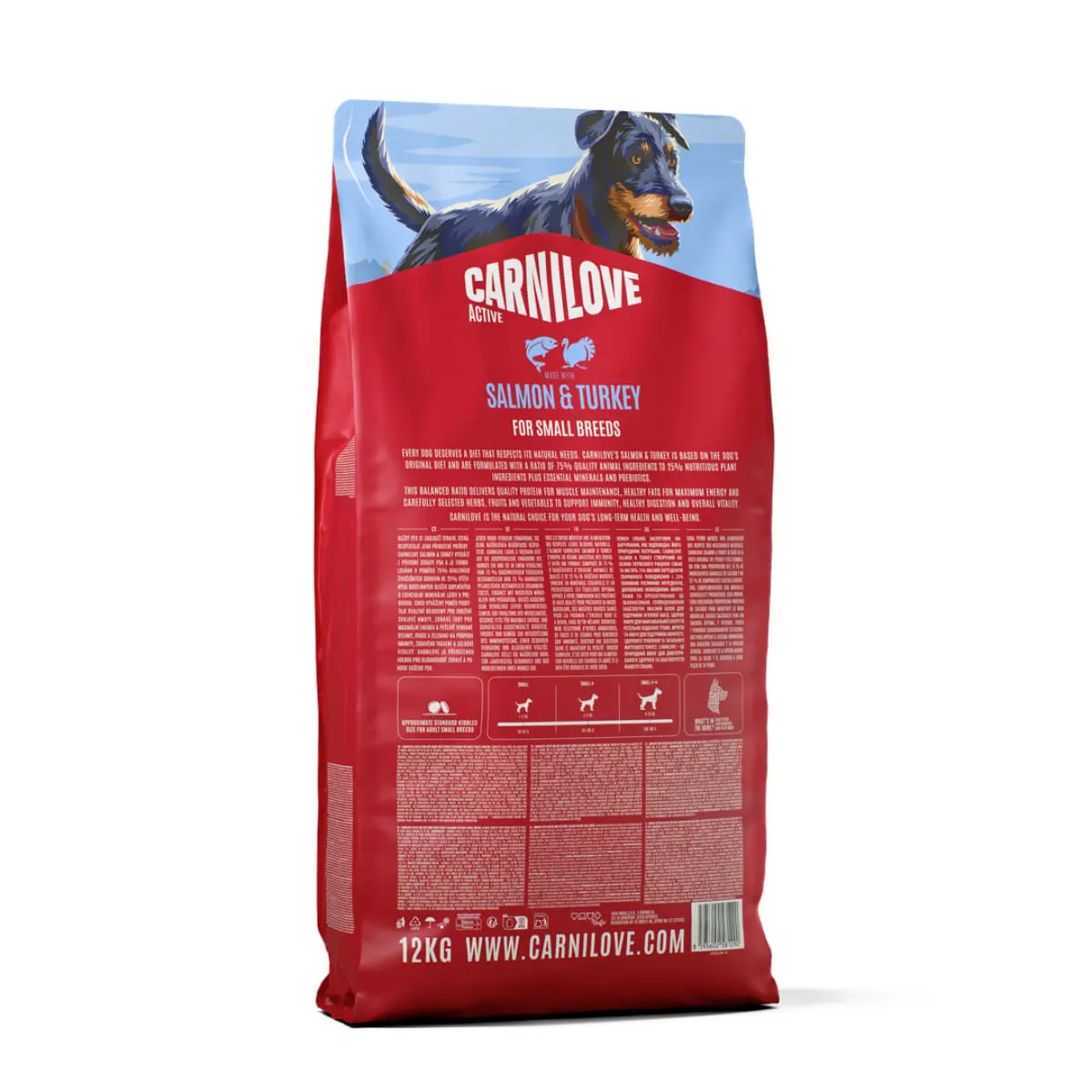 CARNILOVE Active Small Breeds XS-S, Somon si Curcan, hrana uscata fara cereale caini, 12kg - Image 4