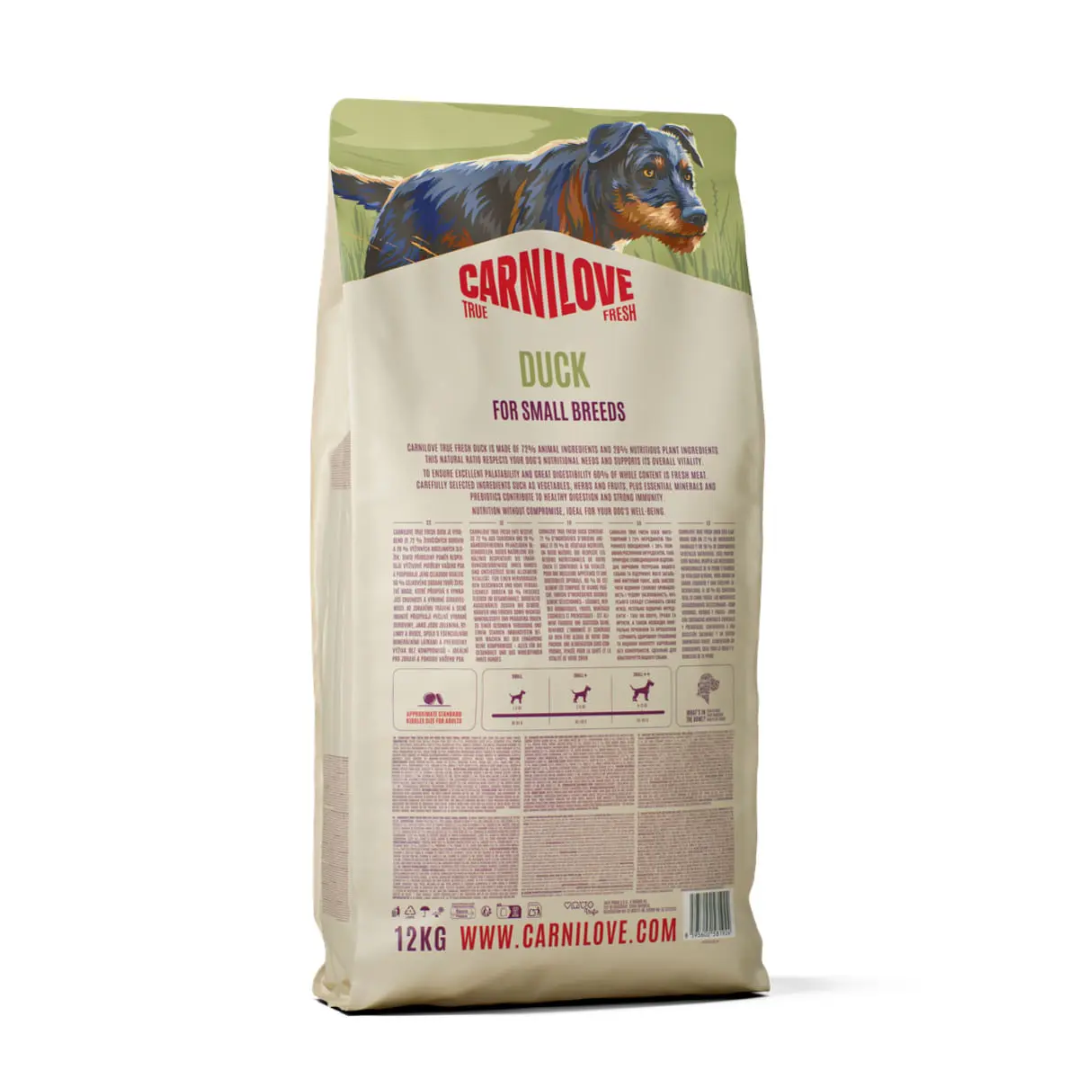CARNILOVE True Fresh Small Breeds, XS-S, Rata, hrana uscata fara cereale caini, 12kg - Image 4