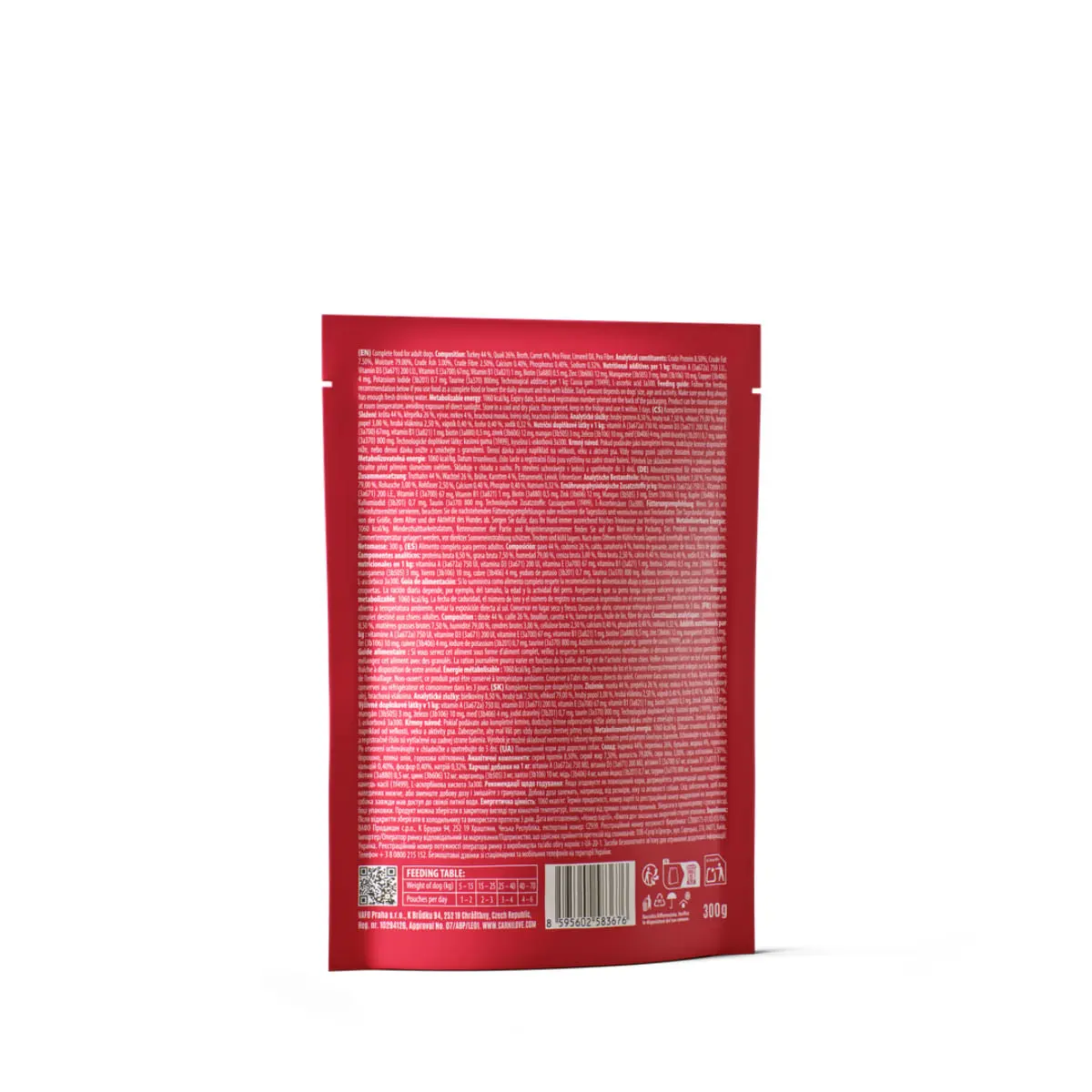 CARNILOVE, XS-XL, Curcan si Prepelita, plic hrana umeda fara cereale caini, (pate), 300g - Image 4