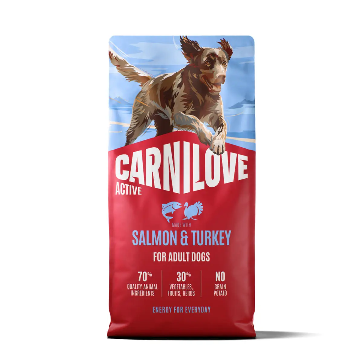 CARNILOVE Active, XS-XL, Somon si Curcan, hrana uscata fara cereale caini, 12kg - Image 2