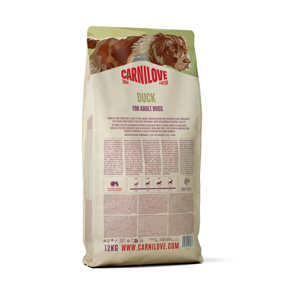 CARNILOVE True Fresh, XS-XL, Rata, hrana uscata fara cereale caini, 4kg - Image 4