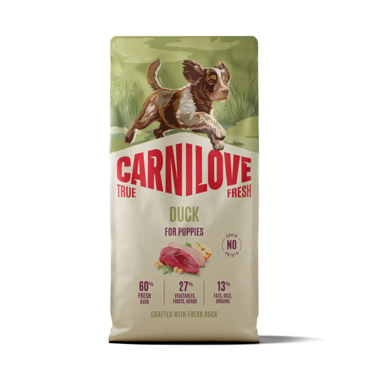 CARNILOVE True Fresh Puppies, XS-XL, Rata, hrana uscata fara cereale caini junior, 12kg - Image 2