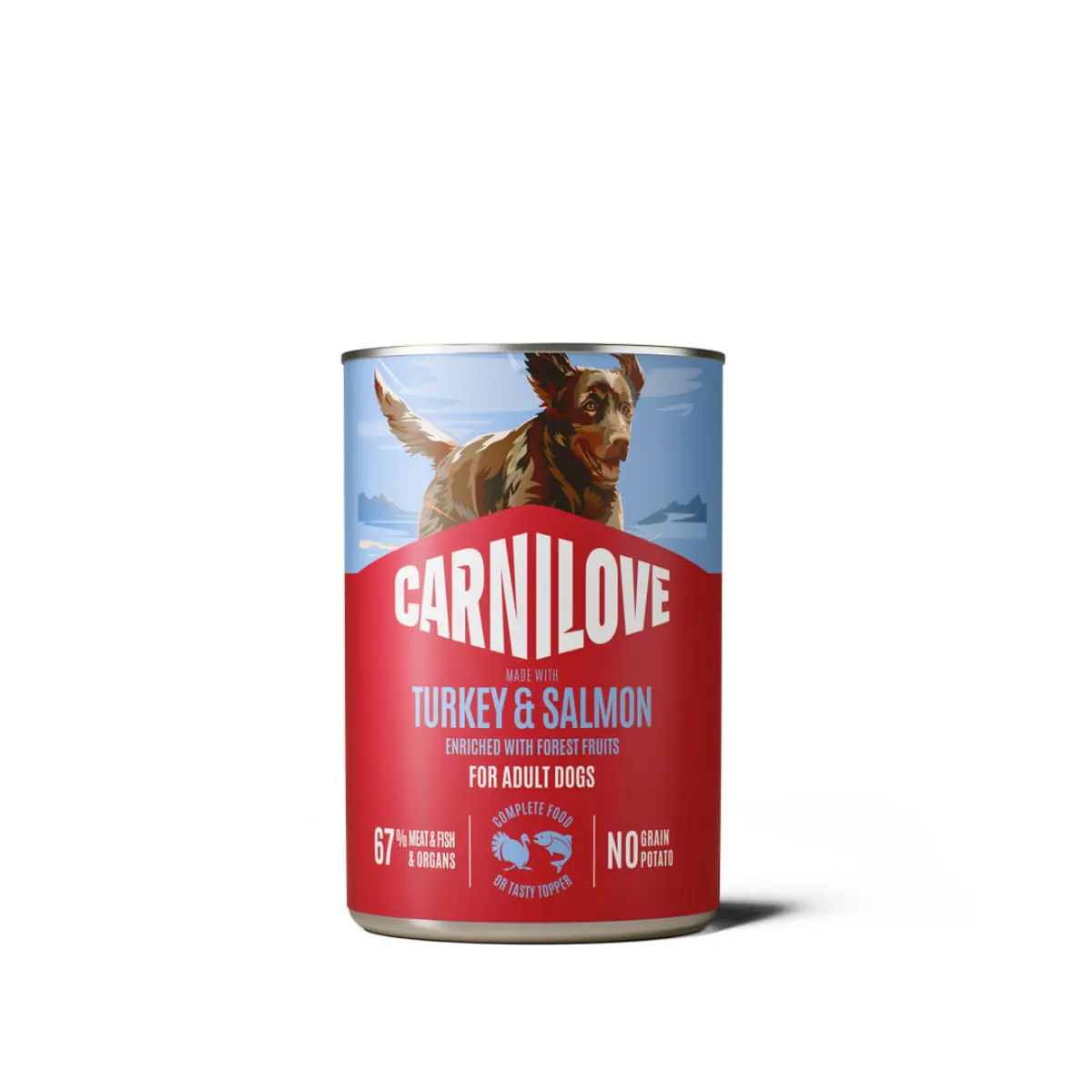 CARNILOVE, XS-XL, Curcan si Somon, conserva hrana umeda fara cereale caini, (pate), 400g