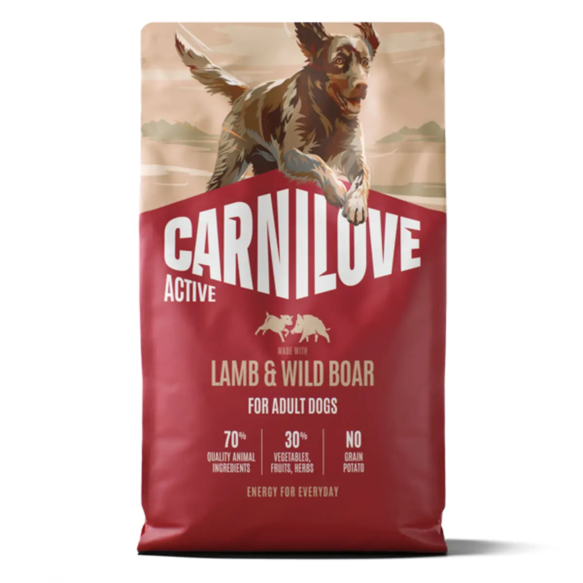 CARNILOVE Active, XS-XL, Miel si Mistret, hrana uscata fara cereale caini, 4kg - Image 2