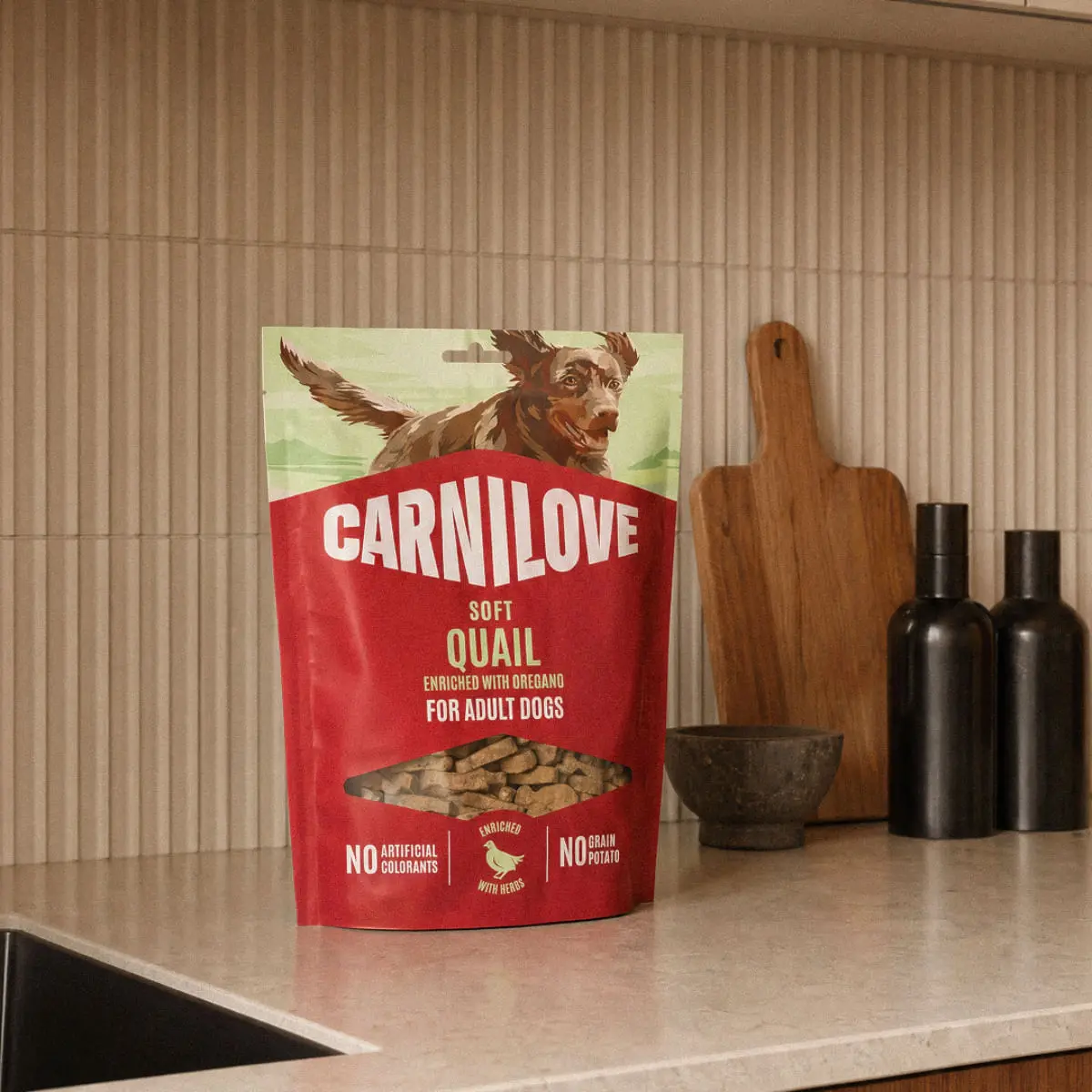 CARNILOVE Soft, XS-XL, Somon, punguta recompense fara cereale caini, 200g - Image 3