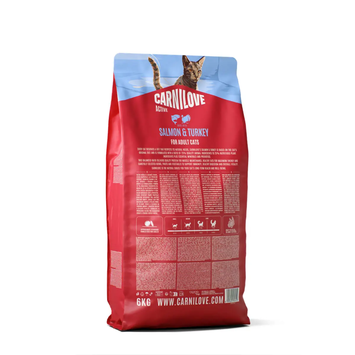 CARNILOVE Active Active, Somon si Curcan, hrana uscata fara cereale pisici, 2kg - Image 4