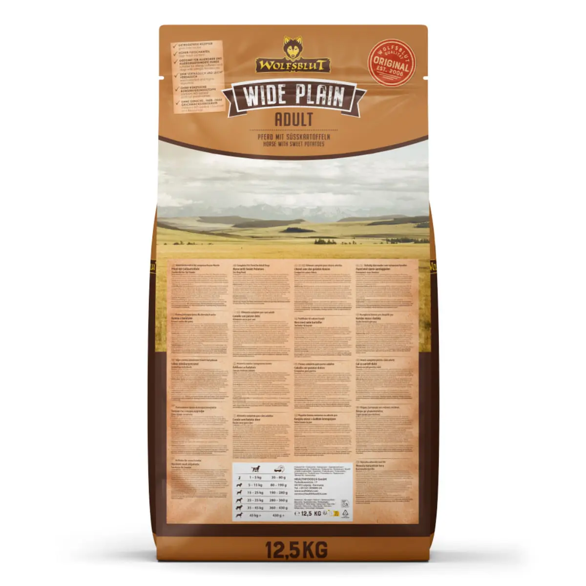 WOLFSBLUT Wide Plain, XS-XL, Cal, hrana uscata fara cereale caini, 12.5kg - Image 3