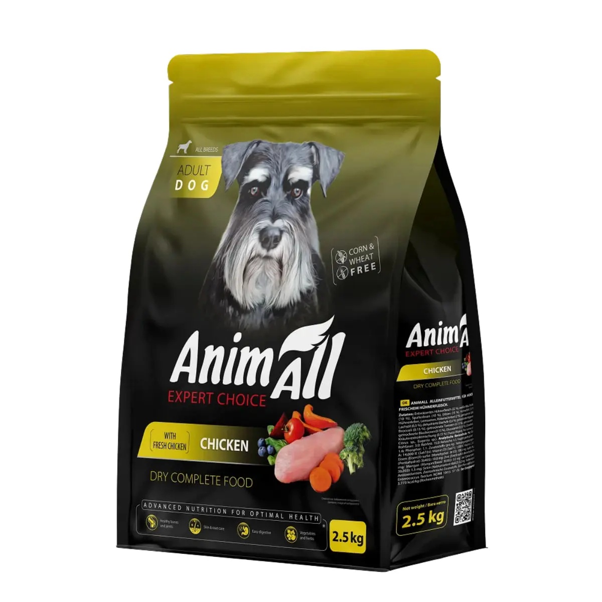 ANIMALL XS-XL, Pui, hrana uscata caini, 2.5kg
