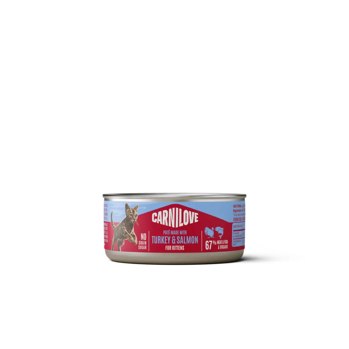 CARNILOVE Kittens, Curcan si Somon, conserva hrana umeda fara cereale pisici junior, (pate), 100g - Image 2