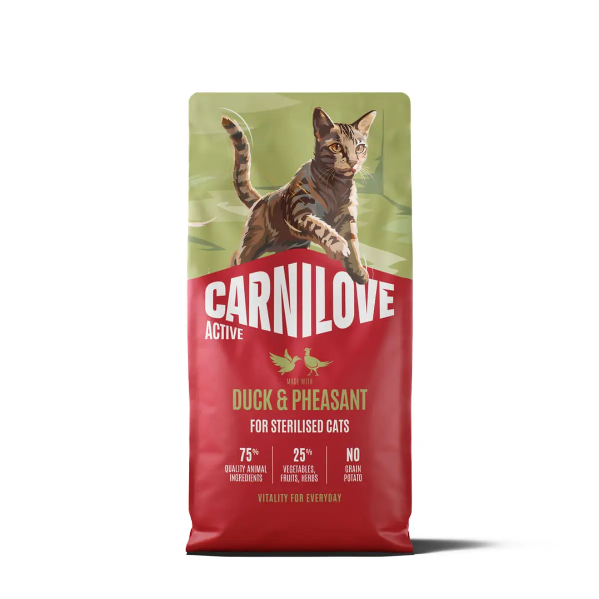 CARNILOVE Active Sterilised, Rata si Fazan, hrana uscata fara cereale pisici sterilizate, 6kg - Image 2