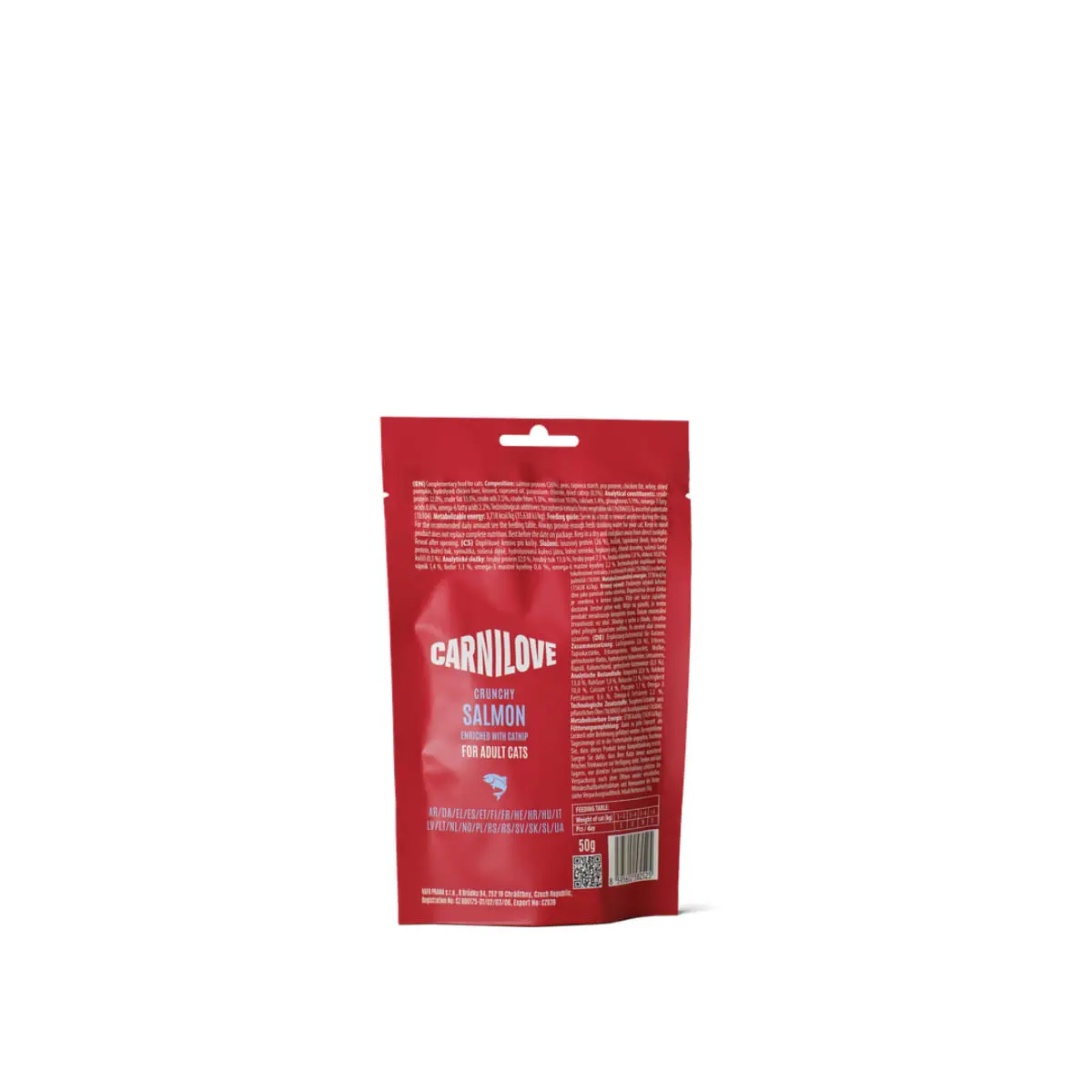 CARNILOVE Crunchy Snack, Somon si Catnip, punguta recompense fara cereale pisici, 50g - Image 4
