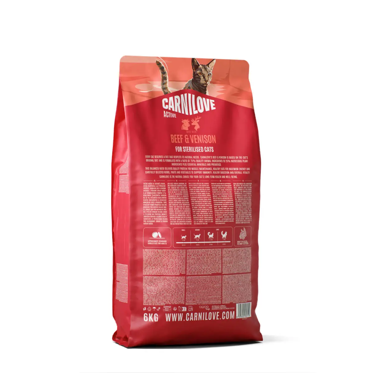CARNILOVE Active Sterilised, Vita si Vanat, hrana uscata fara cereale pisici sterilizate, 6kg - Image 4