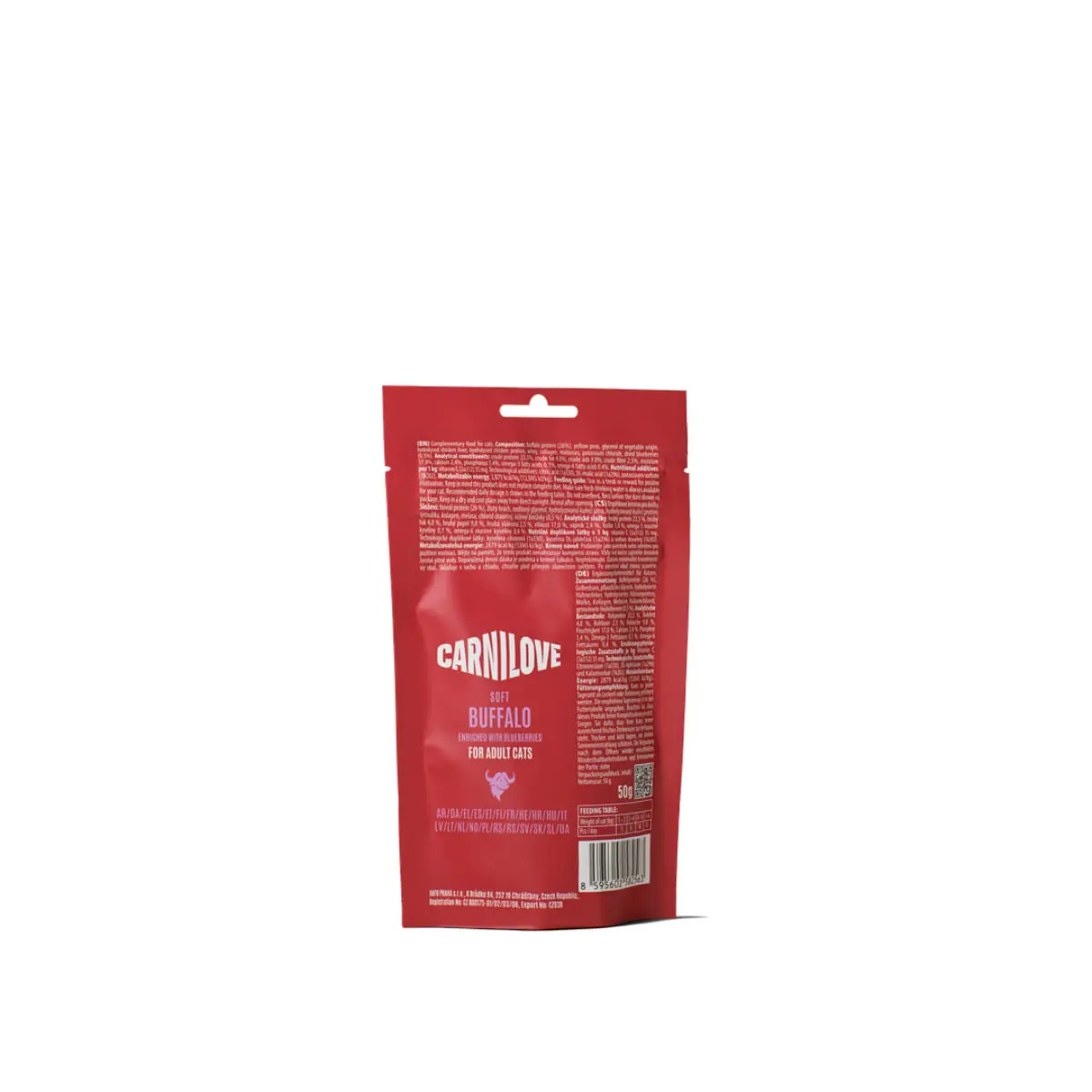CARNILOVE Soft Snack, Bizon si Afine, punguta recompense fara cereale pisici, 50g - Image 5