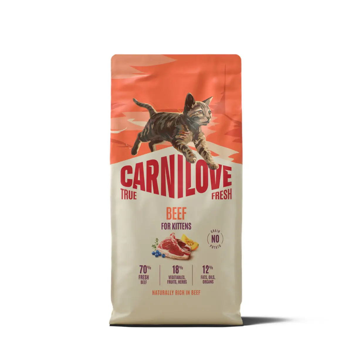 CARNILOVE True Fresh Kittens, Vita, hrana uscata fara cereale pisici junior, 400g
